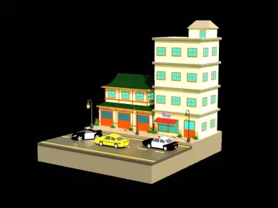 Land H2 Low-poly 3D model