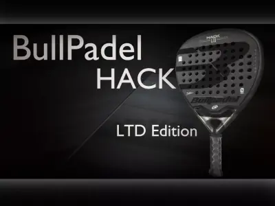 Padel - Sport Paddle racket - BullPadel Hack ltd edition Low-poly 3D model