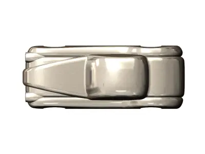 1952 Jaguar XK 120 FHC Coupe car sculpture 3D print model