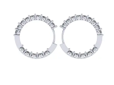 Diamond earring 3d render 3D print model purchase