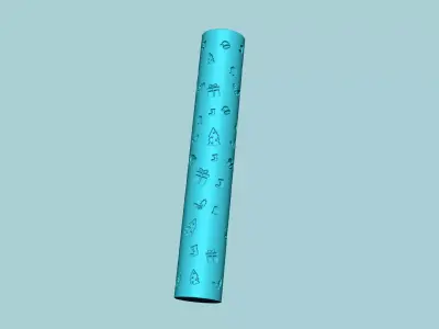 Texture Roll 16 - Christmas Negative - Decoration Maker 3D print model