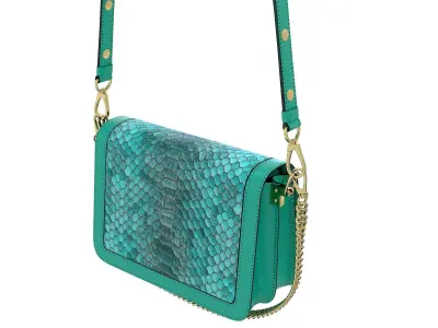 Louis Vuitton Dauphine Bag Green Snake 3D model