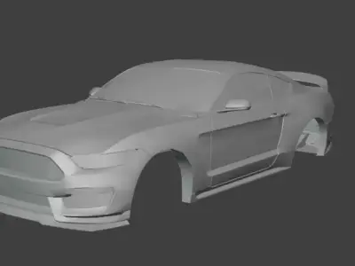  3D Printable Shell RC Car - 350R Muscle Car 3D print model