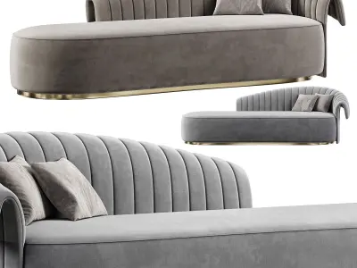 Chaise longues manta by Rugiano 3D model