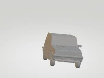Fiat Panda 1980 3D print model