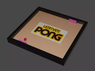 Pong game model 3D model