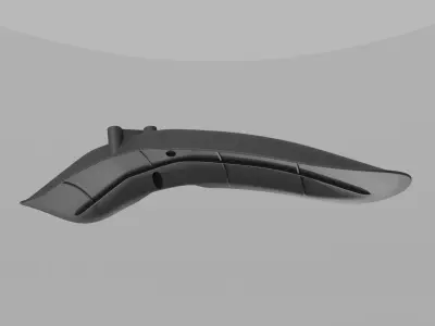 Front fender scrambler for Royal Enfield 650 Interceptor and GT 3D print model