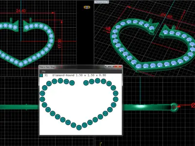 Pendent Heart 3D print model