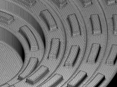 Premium Open Auditorium 3D print model