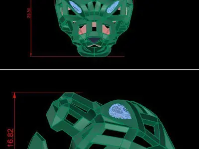 Panther net pendant 3D print model 3D print model