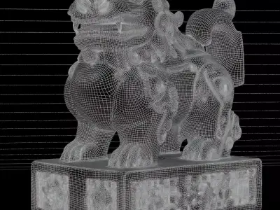 Red Lion of the Temple 3D model