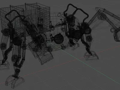 Steampunk Walker 3D model