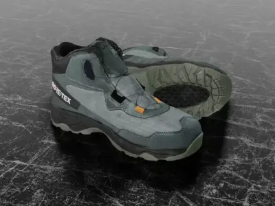 UNIKHAN WORK BOOTS 3D - LIGHT GREEN Low-poly 3D model