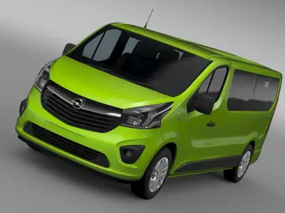 Opel Vivaro Window Van 2017 L2H1 3D model