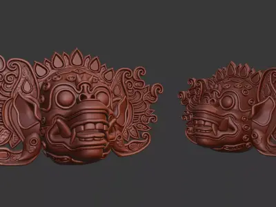 Balinese Mask Indonesia 3D model