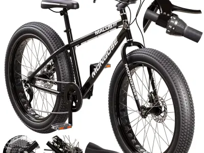Mongoose Malus Mens and Women Fat Tire Mountain Bike 3D model