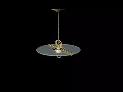 Lighting light fixture with globe Free 3D model