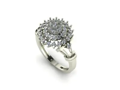 wedding ring 3D print model 28