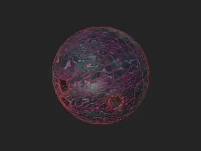 Bowling Props Low-poly 3D model