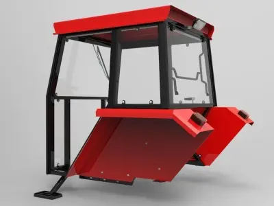 Tractor cabin 3D model