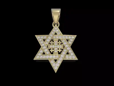  Star Pendant 3D print model