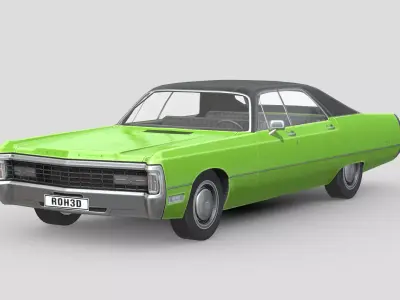 Chrysler Imperial LeBaron 1971 Low-poly 3D model