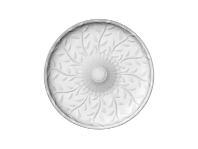 Decorative glass cake plate 3D print model