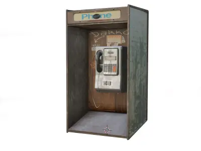 Phone Booth Free 3D model