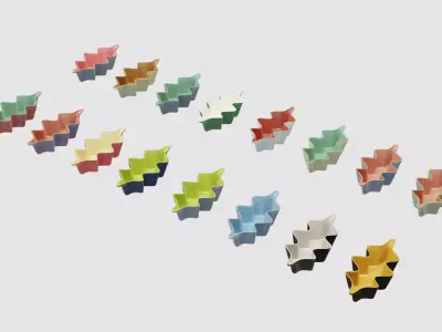 Poole Pottery Vase Ornamental Pot 3D model