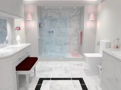 Luxury Bathroom 3D model