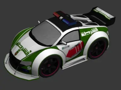 cartoon car vehicle 3d game ready model Low-poly 3D model-002 Low-poly 3D model