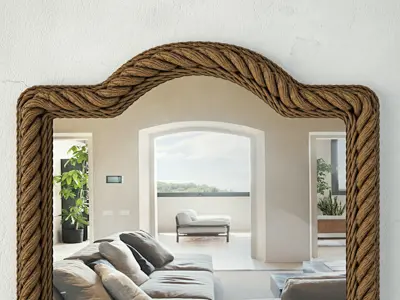 Rectangle Rope Wall Mirror 3D model