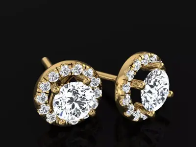 Earrings 3D model shop