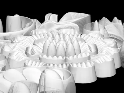 3d model stl wall molding plinth decor for CNC router 3D print model