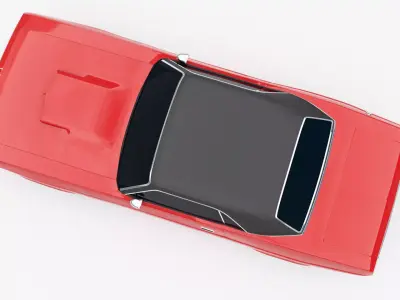 Dodge Challenger 1970 Low-poly 3D model purchase