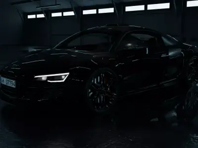 3d Audi R8 car model  Low-poly 3D model