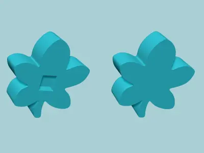 Manju Stamp 08 - Japanese Sweet Mold Traditional Decoration 3D print model