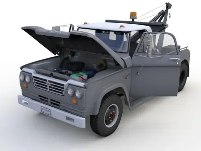 Dodge D300 Tow Truck 1964 3D model