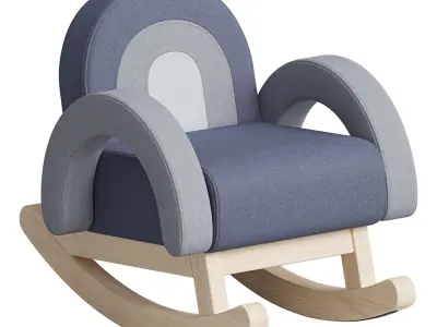 Rainbow Rocking Chair 3D model