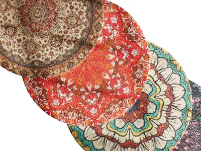 round carpet 24 3D model