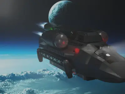 Space Ship 3d Model 3D model