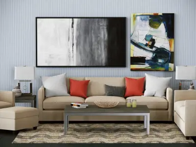 Crate and Barrel Dryden Collection 3D model