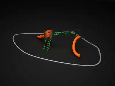 Teenagers Outdoors Toys 3D model