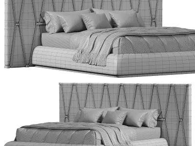 Morocco Bed By Elva Luxury 3D model