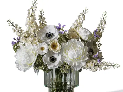 Flower Set 099 3D model