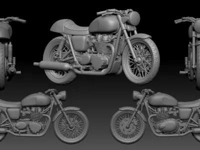 custom bike 1 3D print model