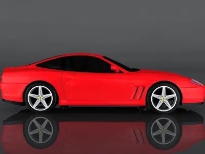 Ferrari 575M Low-poly 3D model