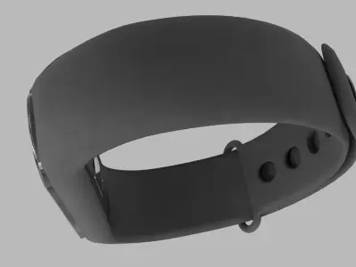 Smart Wristband Low-poly 3D model