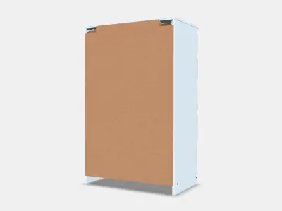 KULLEN Chest of 5 drawers Low-poly 3D model