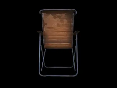  Classic Folding Chair Isolated On 3d Model 3D model